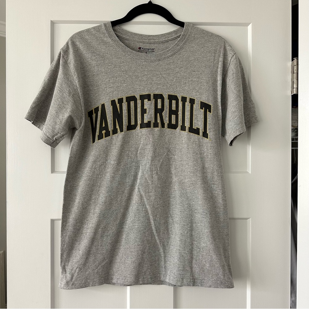 Vanderbilt Gray Champion Tee Like New Size Small